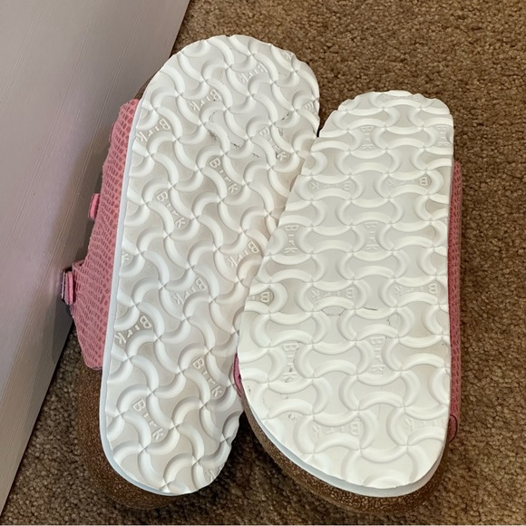 BIRKENSTOCK Florida Fresh Shinny Snake Rose Vegan Sandals Size 38 N - Picture 3 of 8